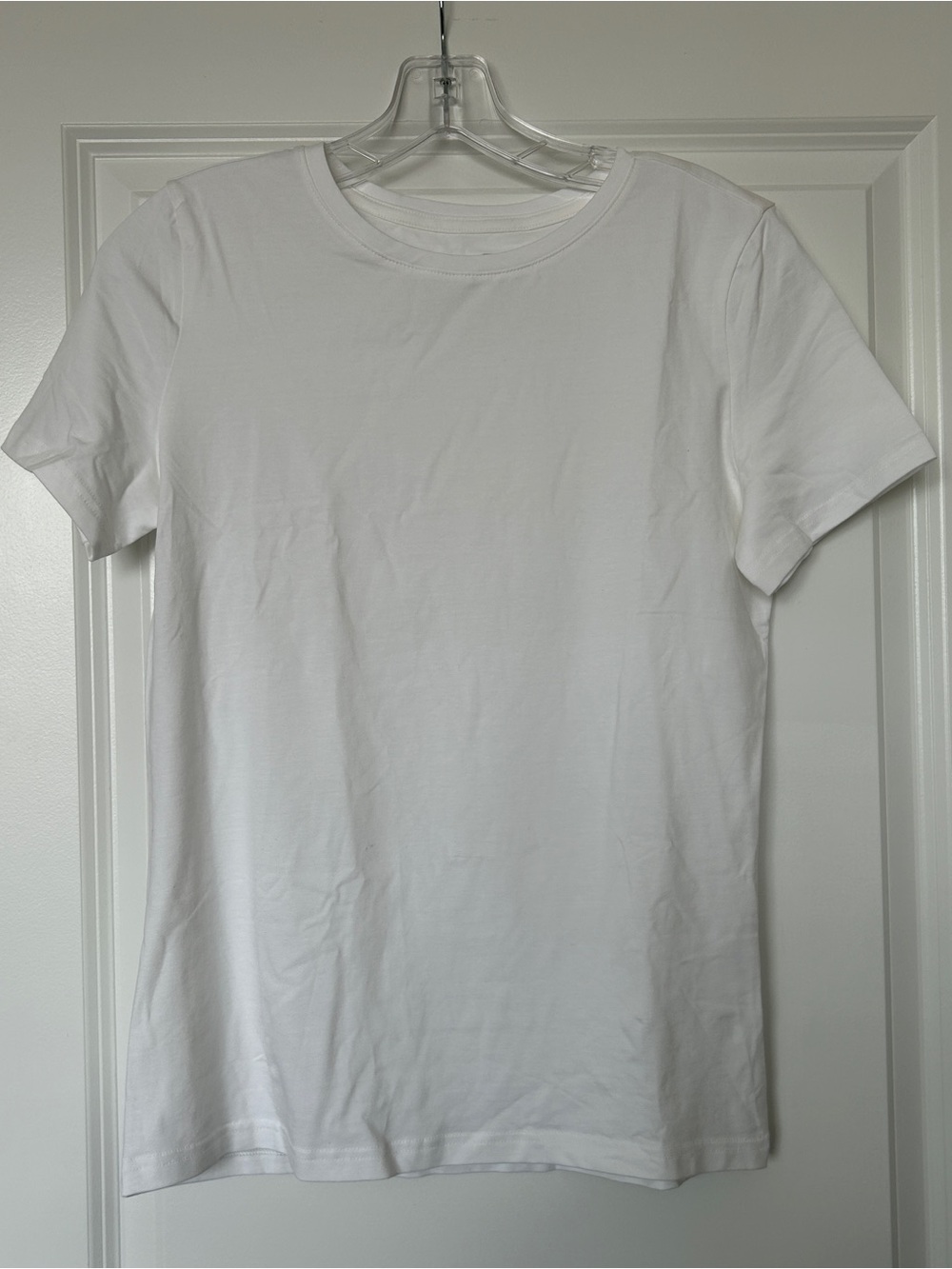 NEW Pact Luxe Stretch Jersey Slim Tee Organic Cotton White S (NWOT in Pact bag)